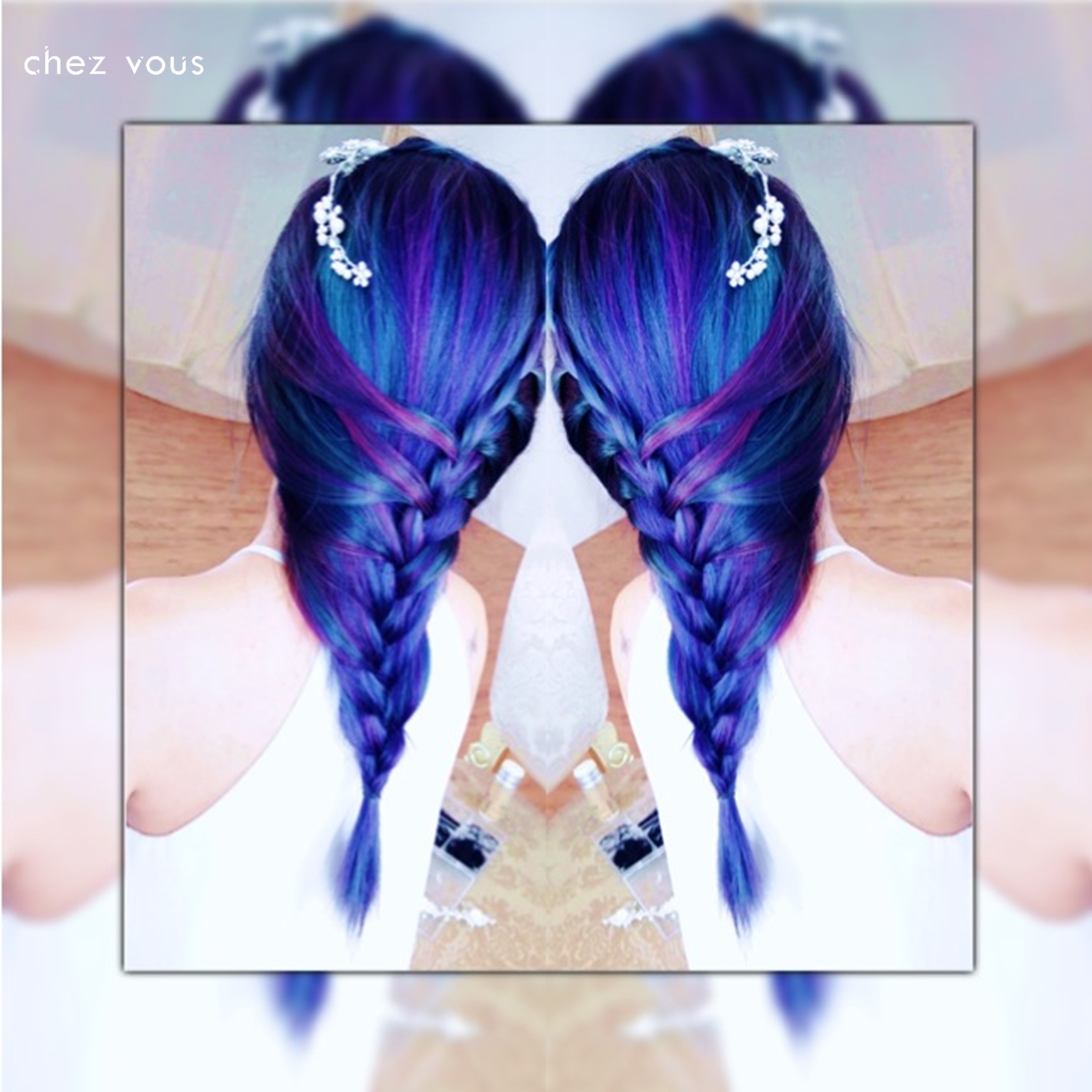 Done by Associate Salon Director of Chez Vous: Oscar Lee | Design: Compound Galaxy Hair Colours