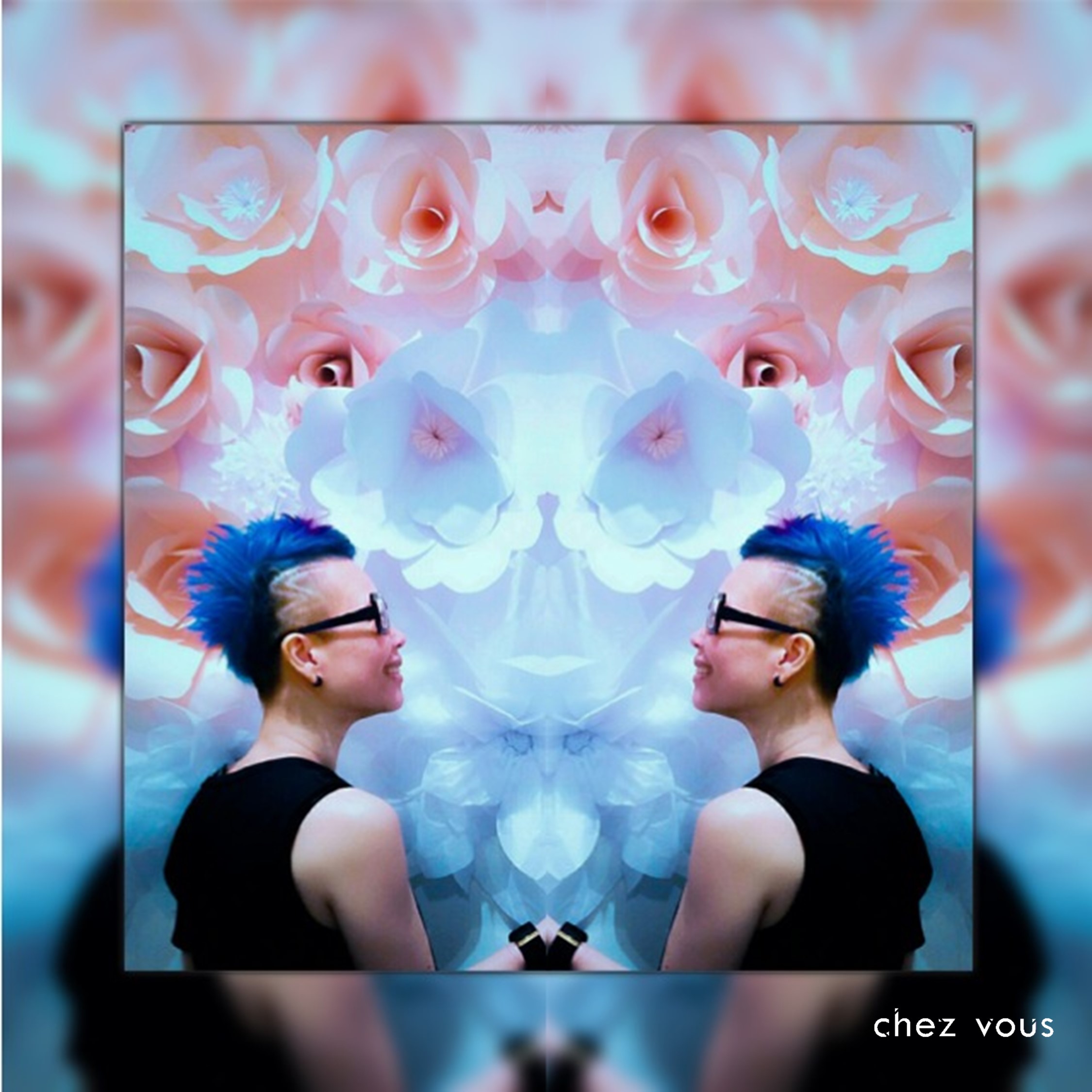 Done by Associate Salon Director of Chez Vous: Readen Chia | Design: Melted Neon Blue