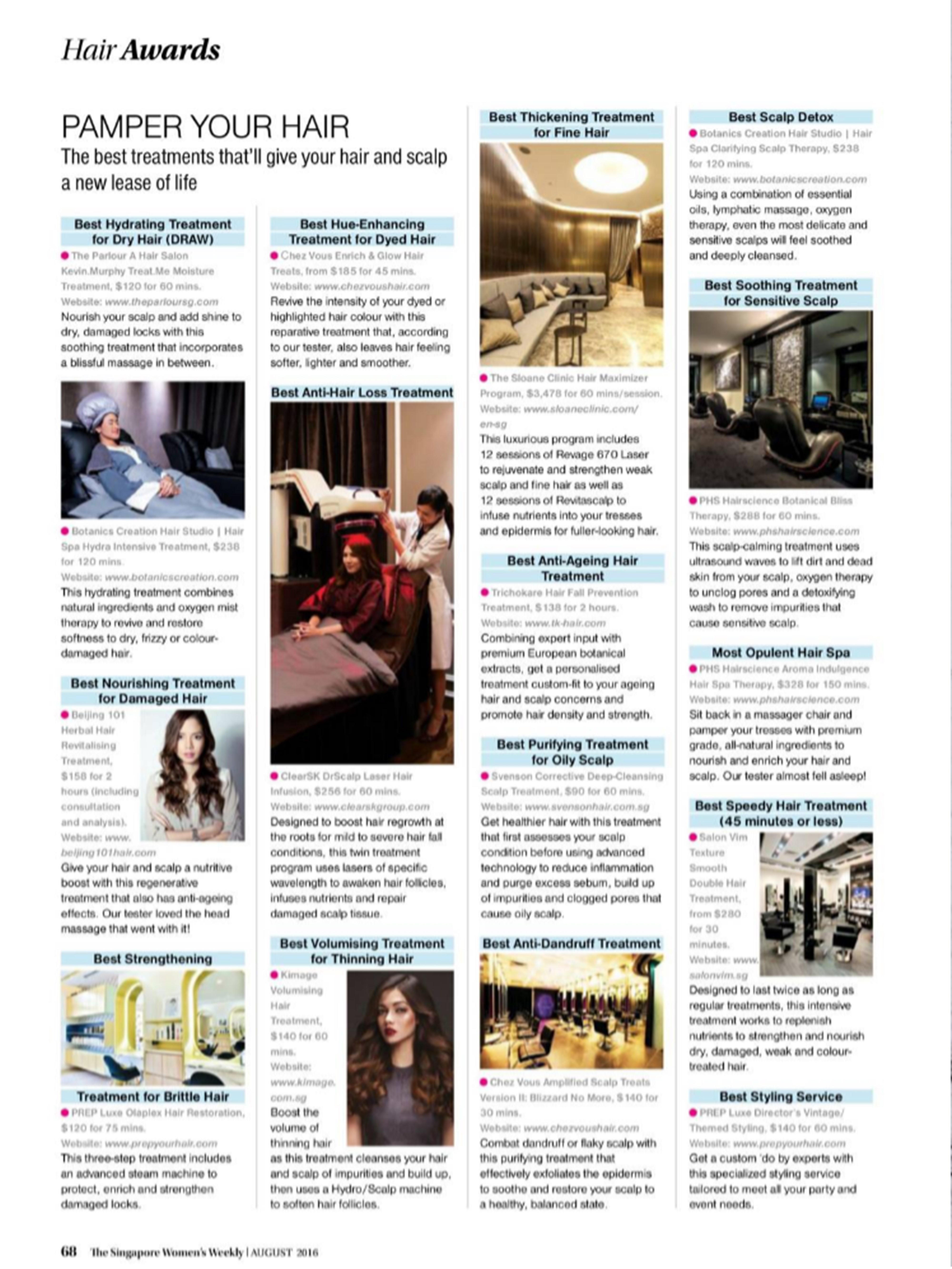 The Singapore Women's Weekly Hair Awards: Chez Vous Salon