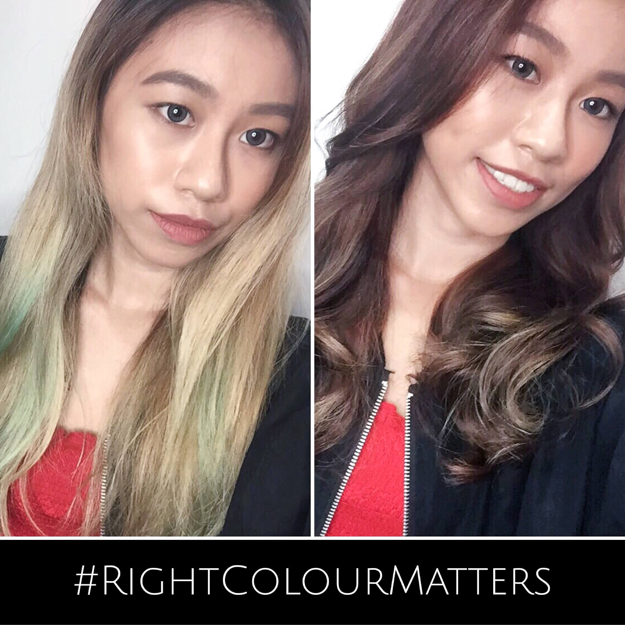 Chocolate Balayage designed by Associate Director of Chez Vous Salon, Wai Kan using #RightColourMatters diagnosis / Model: Nicole
