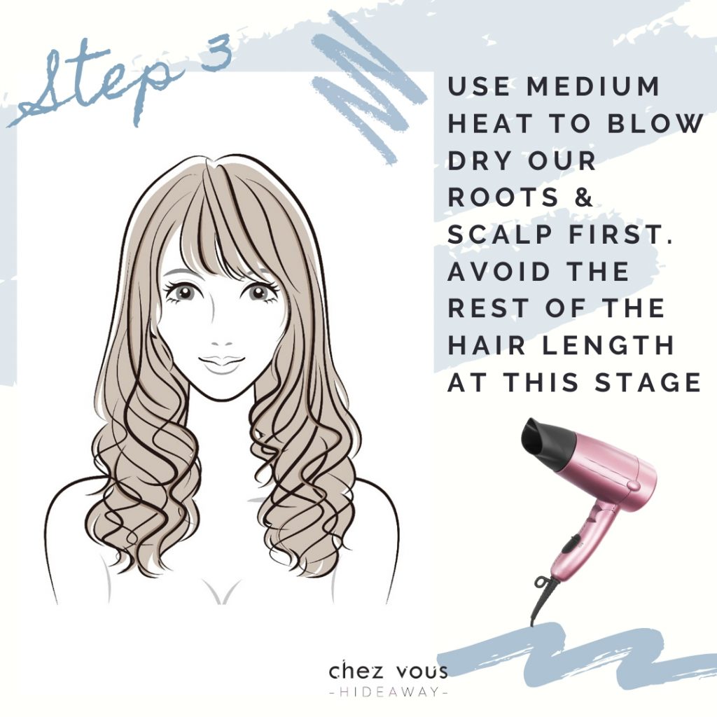 STEP 3: HOW TO STYLE OUR NEWLY-PERMED HAIR