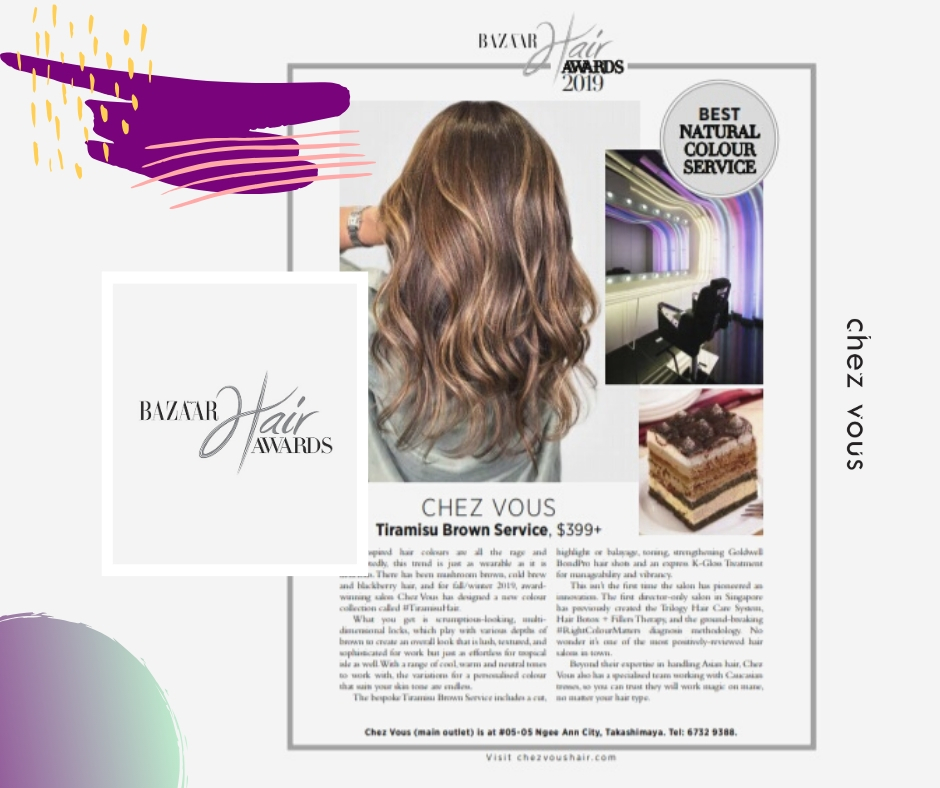 Harper's Bazaar Hair Awards, Winner of Best Natural Colour Service: Chez Vous