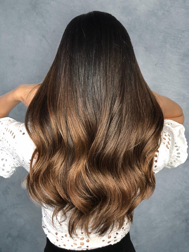 Bambi Brown Balayage designed by Salon Director of Chez Vous, Victor Liu