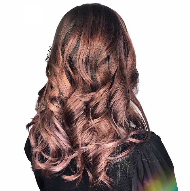 Mauve Brown Balayage Designed by Associate Director of Chez Vous, Shawn Chia