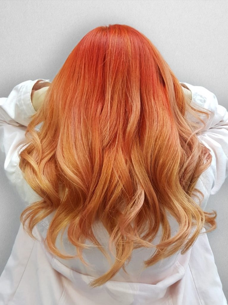Living Coral Hair designed by Associate Director of Chez Vous: HideAway Salon, Eddy Lau in collaboration with Charles Chong