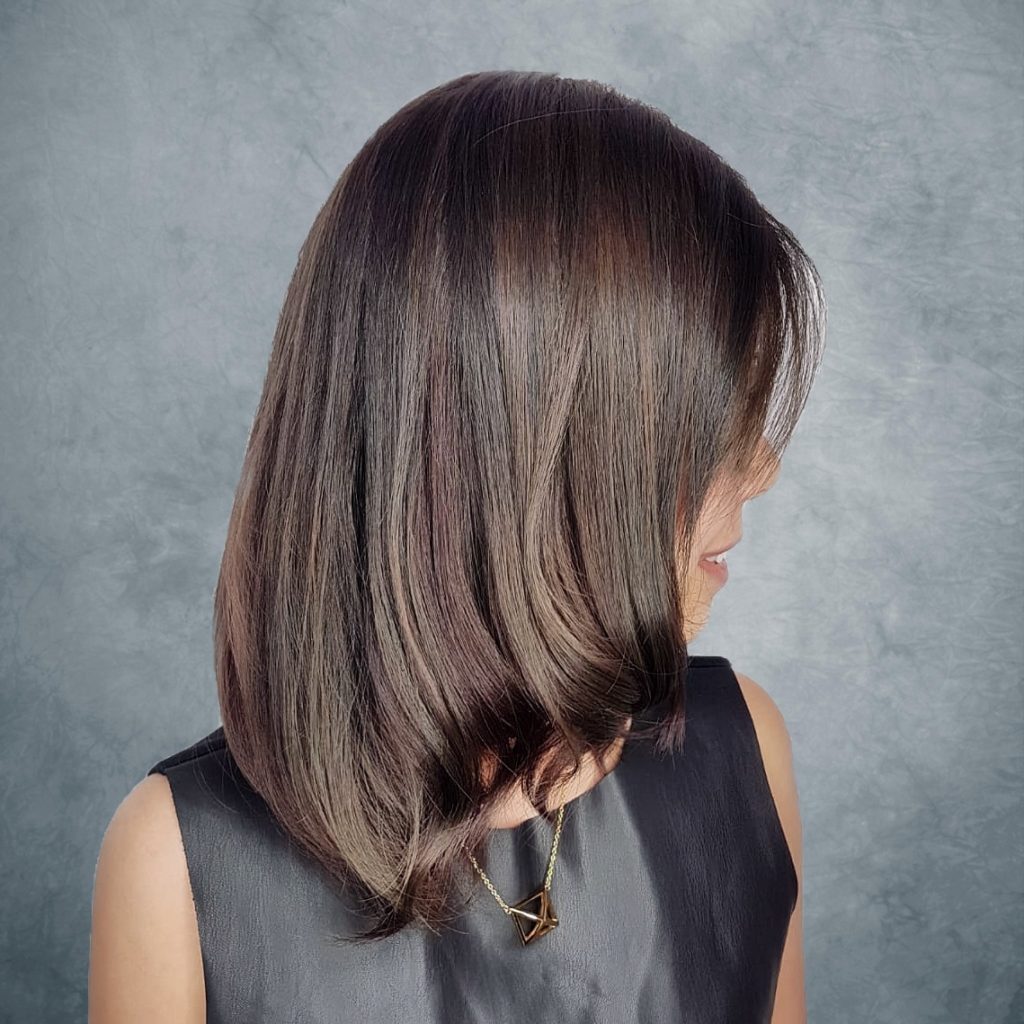 Neutral Mushroom Brown Hair, designed by Salon Director of Chez Vous, Luis Wee