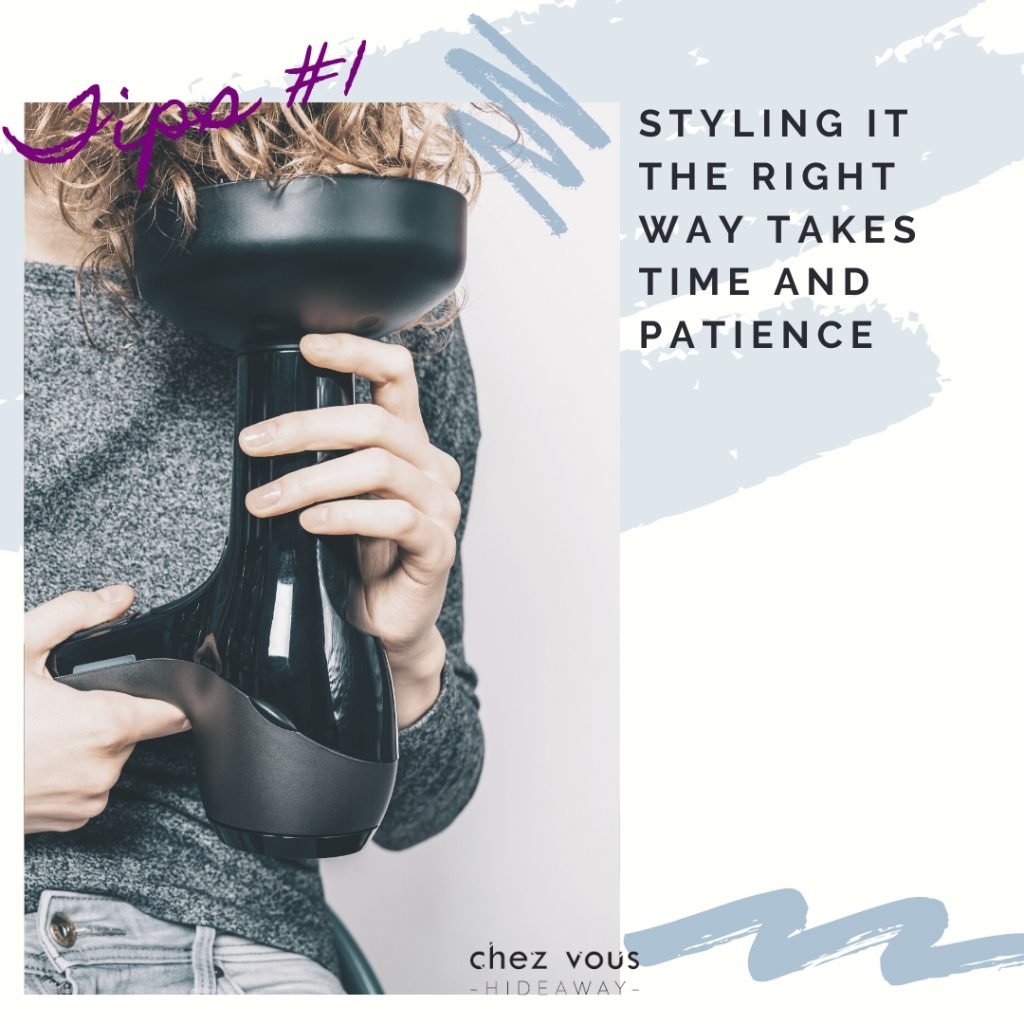 HAIR TIPS FOR NEWLY PERMED HAIR #1: Styling It the Right Way Takes Time & Patience