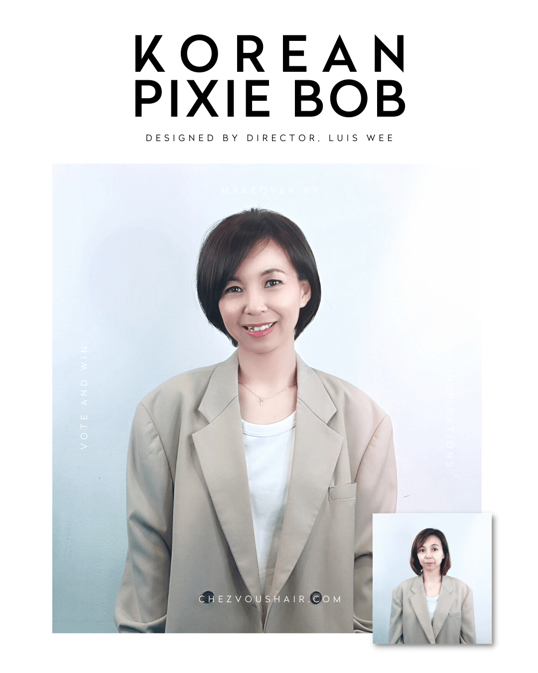 Best Short Haircuts & Medium-Length Hairstyles Trend #9: Korean Pixie Bob Hairstyle | Designed by Director of Chez Vous Hair Salon, Luis Wee | Services: Colour, Haircut
