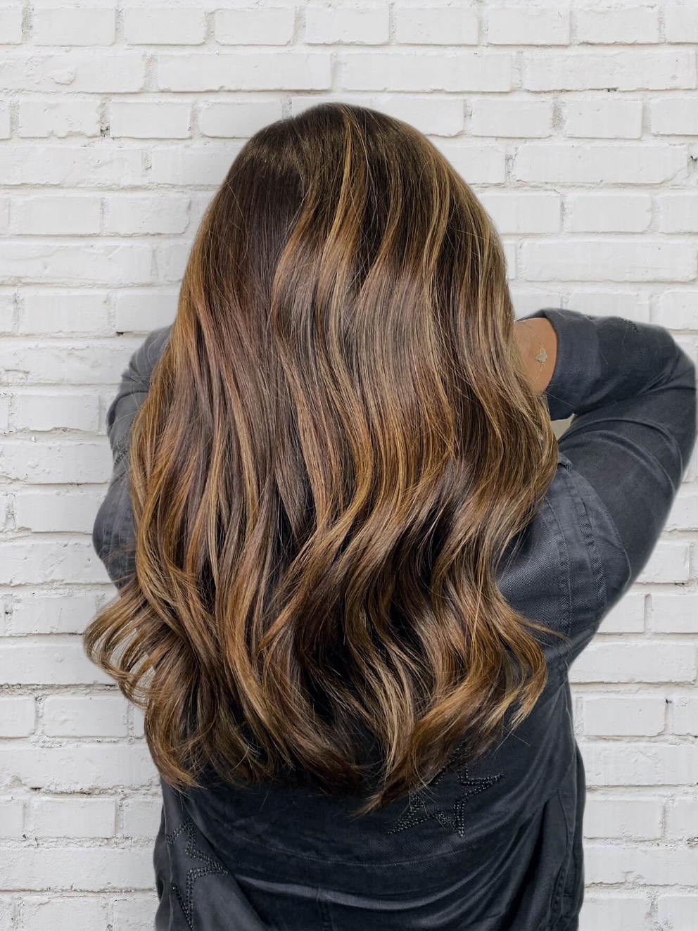 Hair Colour Trend 2022: Caramel Falling Stars Highlights designed by Salon Director of Chez Vous, Victor Liu