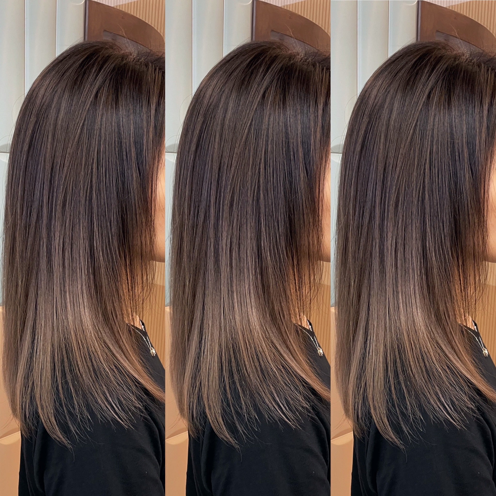 Rich Brunette Hair Trend X Airtouch Balayage Designed by Associate Director of Chez Vous: Private Space, Joyce Wan